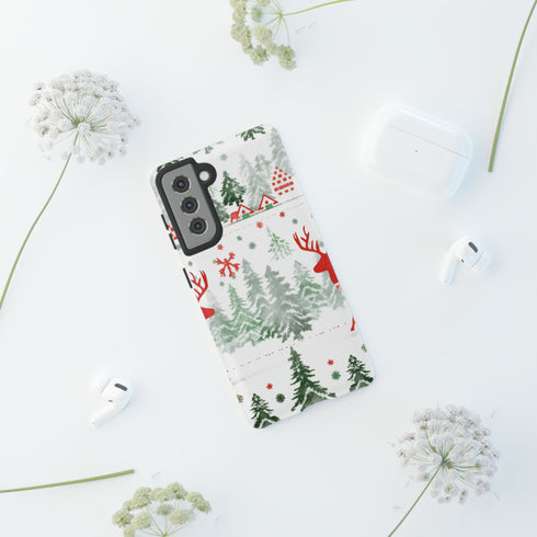 Nordic Christmas Print - Impact Resistant Phone Case